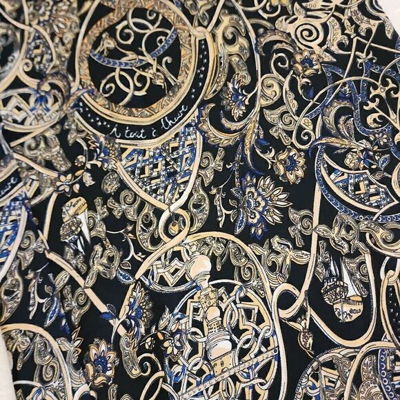 H&M Women's Size 14 NWT High Waisted Paisley Print Wide Leg Pants - Picture 3 of 11